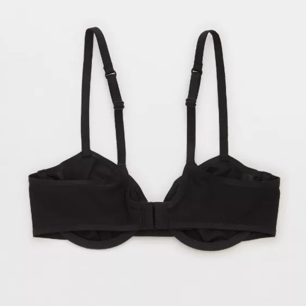 Aerie SMOOTHEZ Microfiber Unlined Bra Black - Picture 13 of 14
